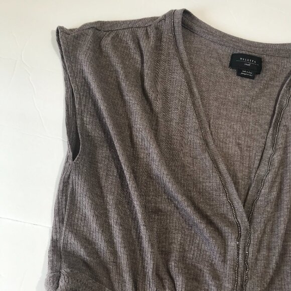 Anthropologie Deletta S Embellished Beaded Top​​​ - Picture 14 of 16